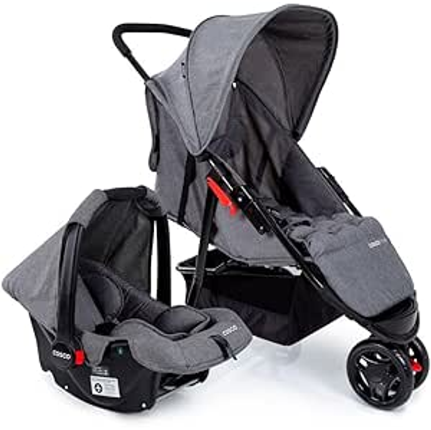 Cosco Kids, Travel System Toffy, Cinza Mescla