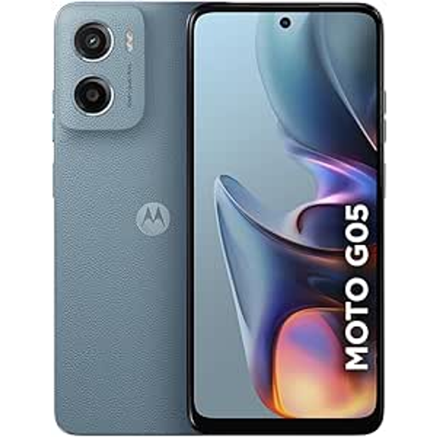 Smartphone Motorola Moto g05-128GB 12GB (4GB RAM + 8GB Ram Boost) e Camera 50MP com AI Bateria de 5200 mAh Tela 6.7" com Superbrilho - Cinza