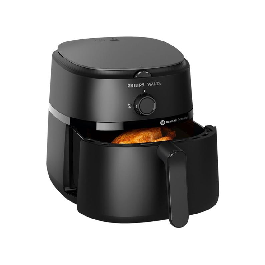Air Fryer Philips Walita Série 1000 NA130/00 Preta com Timer 6,2L