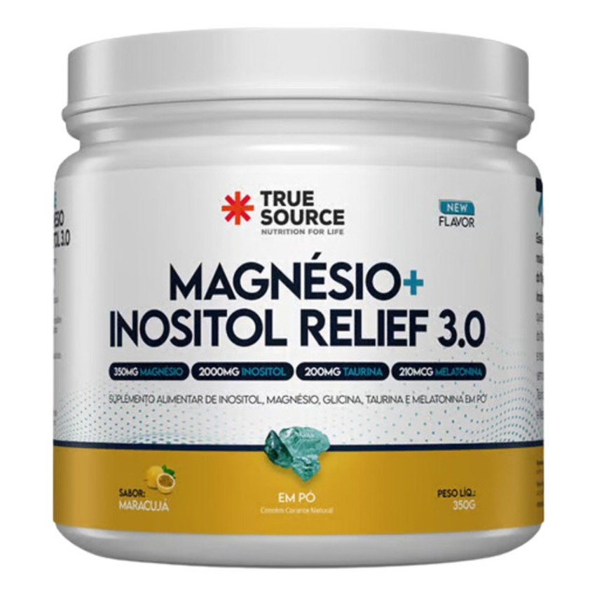 Magnésio + Inositol Relief 3.0 True Source Sabor Maracujá X 350g