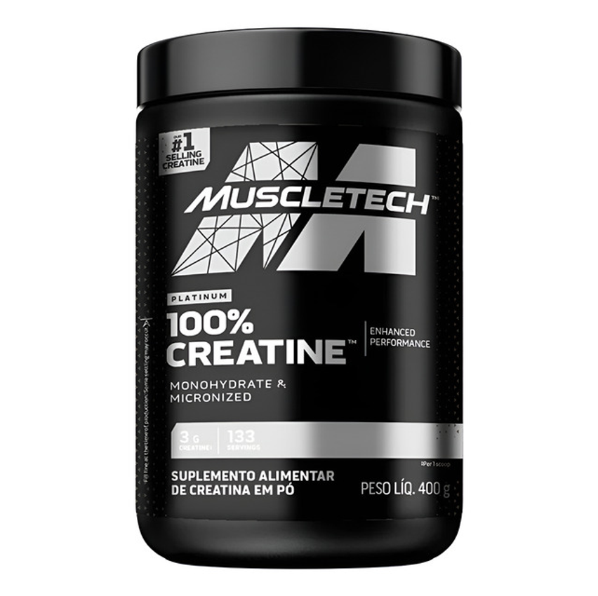 Creatina Monohidratada Muscletech 400g Sem Sabor