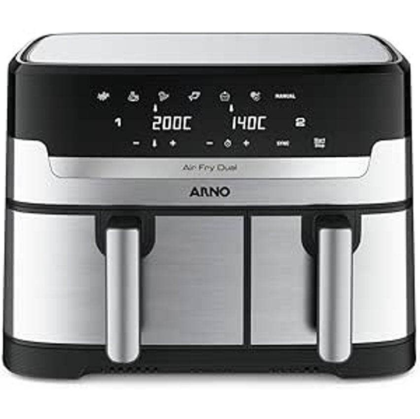 Fritadeira Elétrica Air Fryer Arno Dual 8,3l Afd2 110v