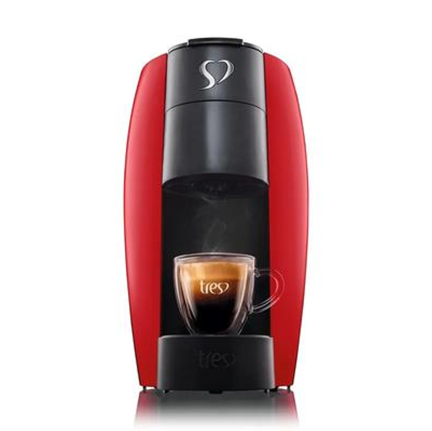 Tres Corações Cafeteira Elétrica Lov Basic de Espressos e Multibebidas Automática Cor Preto Brilhante