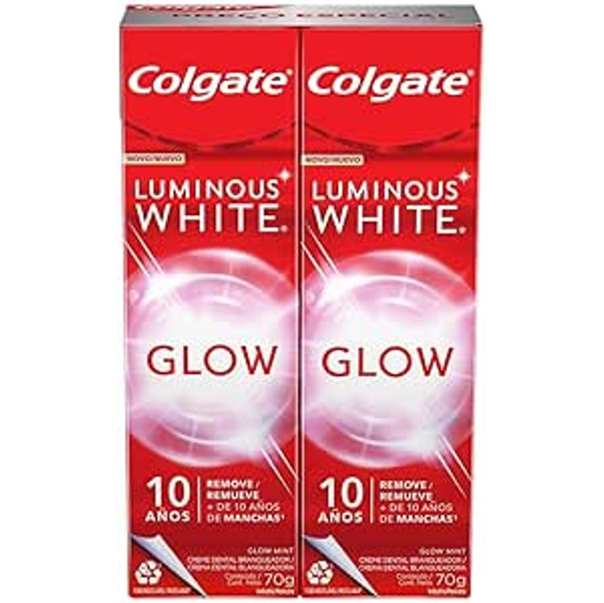 Creme Dental Para Clareamento Colgate Luminous White Glow 70g 2 un