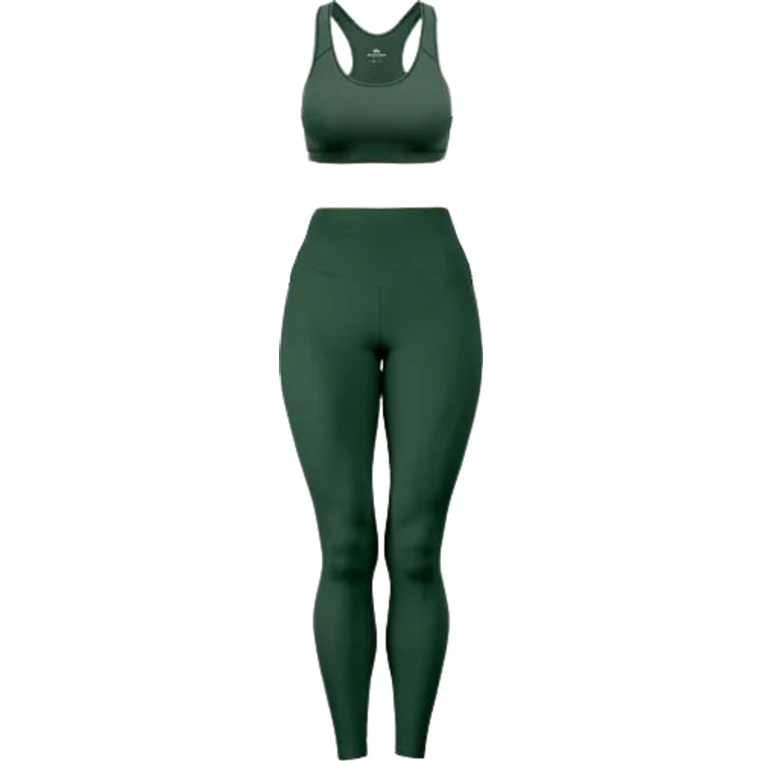 Kit Top + Calça Legging Feminino Para Academia