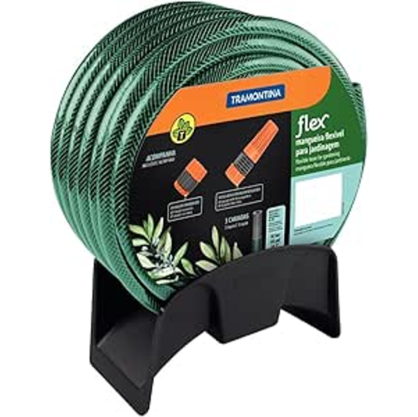 Mangueira Para Jardim 20 Metros Com Esguicho E Suporte Tramontina