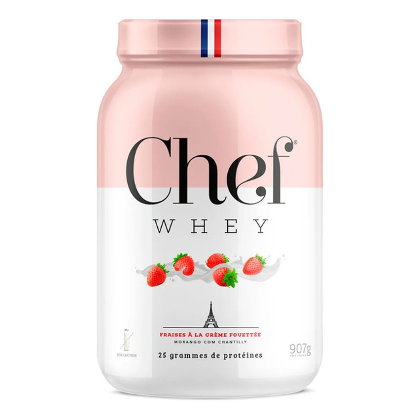 Zero Lactose Whey Isolado E Concentrado Pré Treino Proteína Sabor Morango