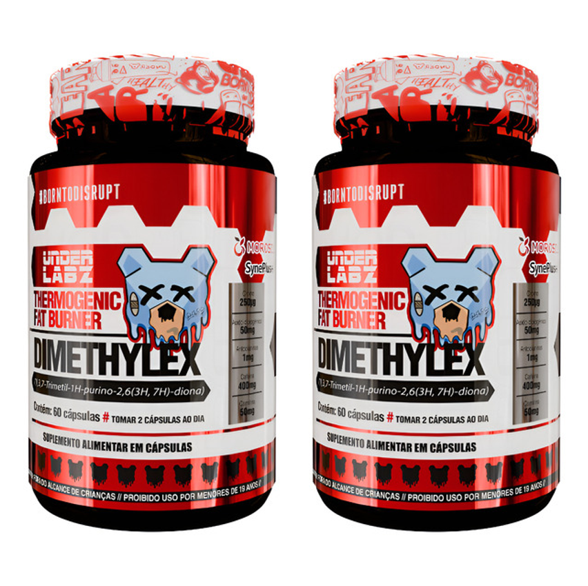 Kit 2x Dimethylex 60 Caps Under Labz - Promoção