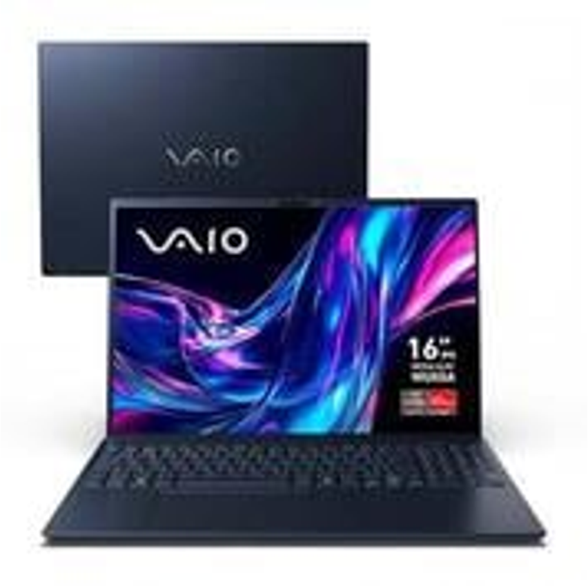 Notebook Vaio Fe16 Amd Ryzen 5-5625u Linux 8gb Ram 256gb Ssd Wi-fi 6 Tela 16'' Ips Wuxga Antirreflexo - Cinza Grafite - Vjfe69f11x-b0411h - Permite Upgrade De Memória Ram E Ssd