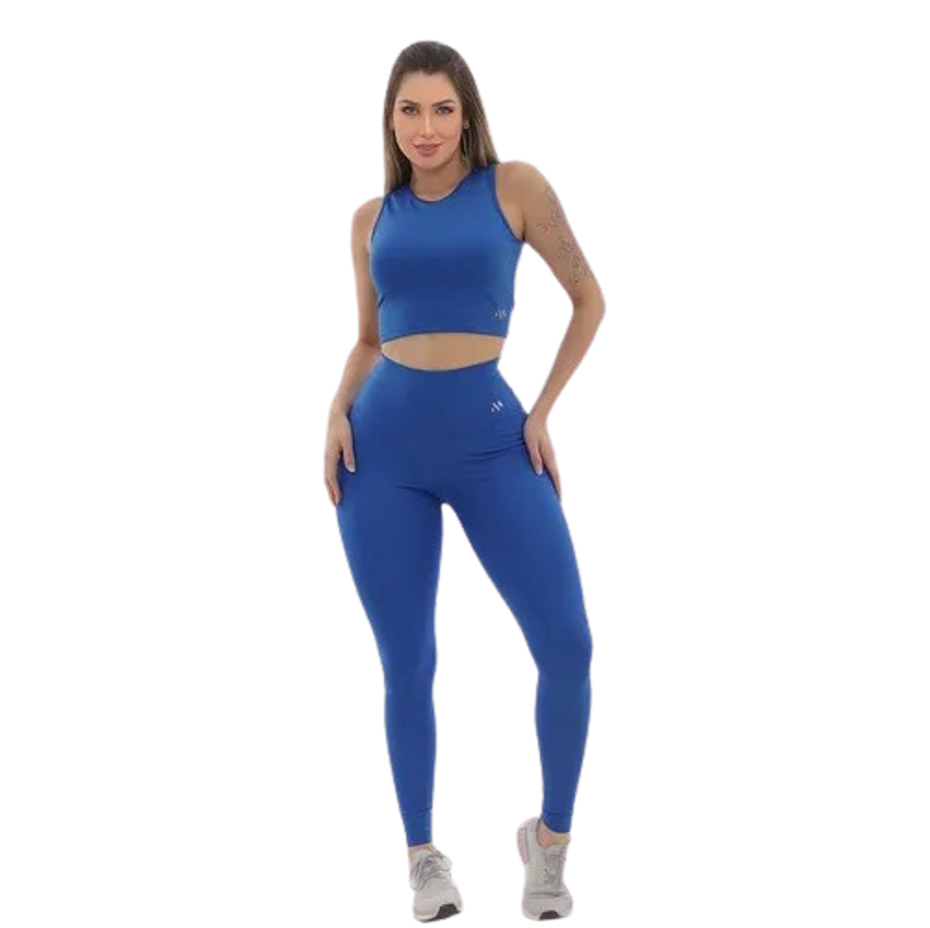 Conjunto Blackout Zero Transparência Legging E Cropped