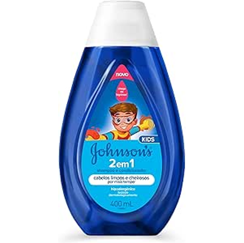 Johnson's Shampoo e Condicionador Infantil 2 em 1, 400ml