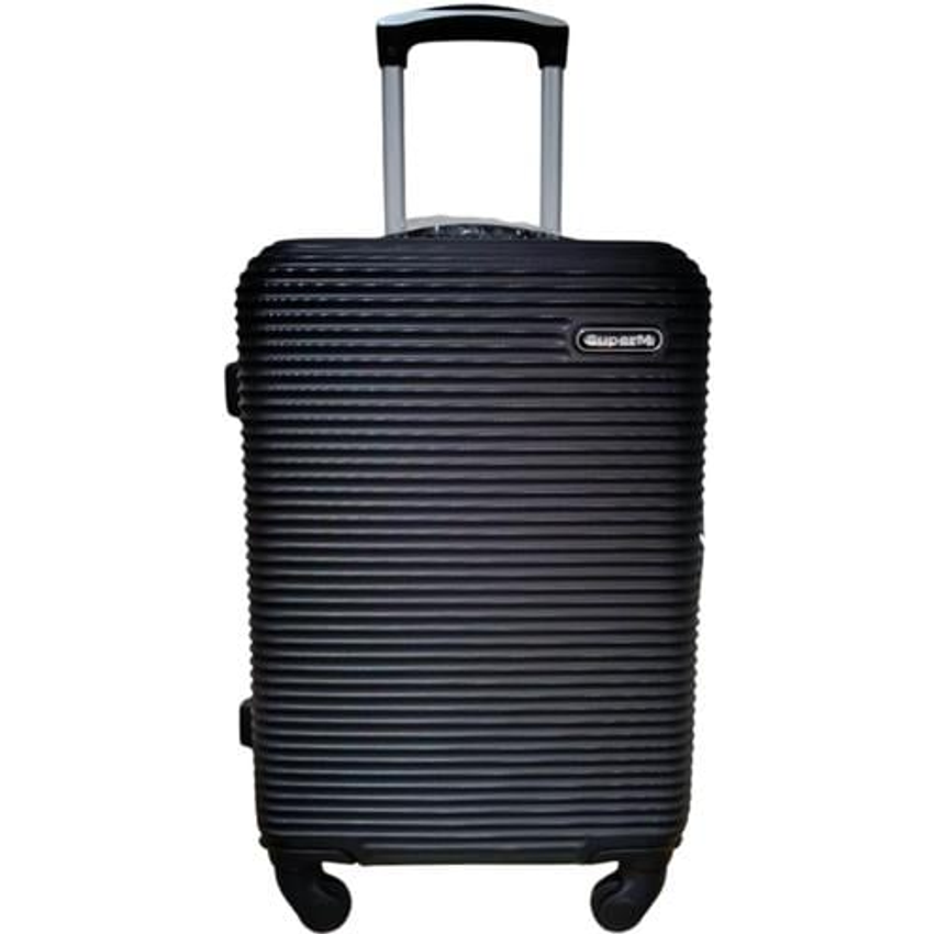 Mala de Viagem de Bordo com rodas 360° Capacidade 10kg (PRETO SUPER M, 55X35X23)