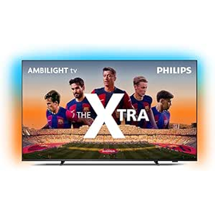 Smart TV 55" Mini LED 4K 120 Hz Philips THE XTRA 55PML9118/78, Google TV, Ambilight, P5, DTS Play-Fi, Freesync, Dolby Vision Atmos, 40 WRMS