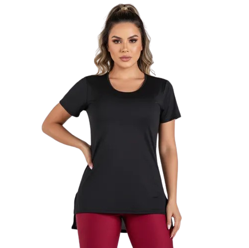 Camiseta Fitness Feminina Dry Fit Academia Blusa Tapa Bumbum