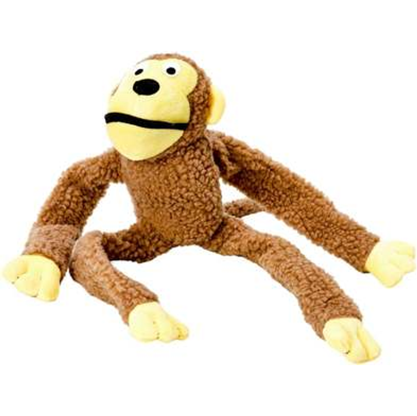 Chalesco Brinquedo Macaco Marrom Para Cães