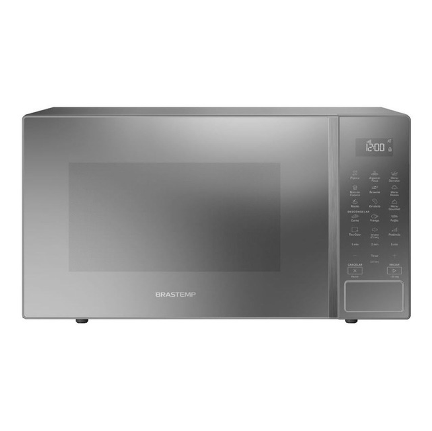 Micro-ondas 32 L Com Menu Gourmet Bms46ar Cinza Brastemp