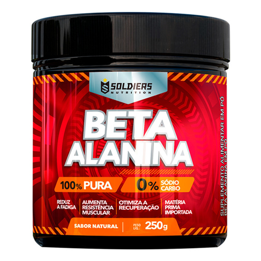 Beta Alanina 250g 100% Pura Soldiers Nutrition