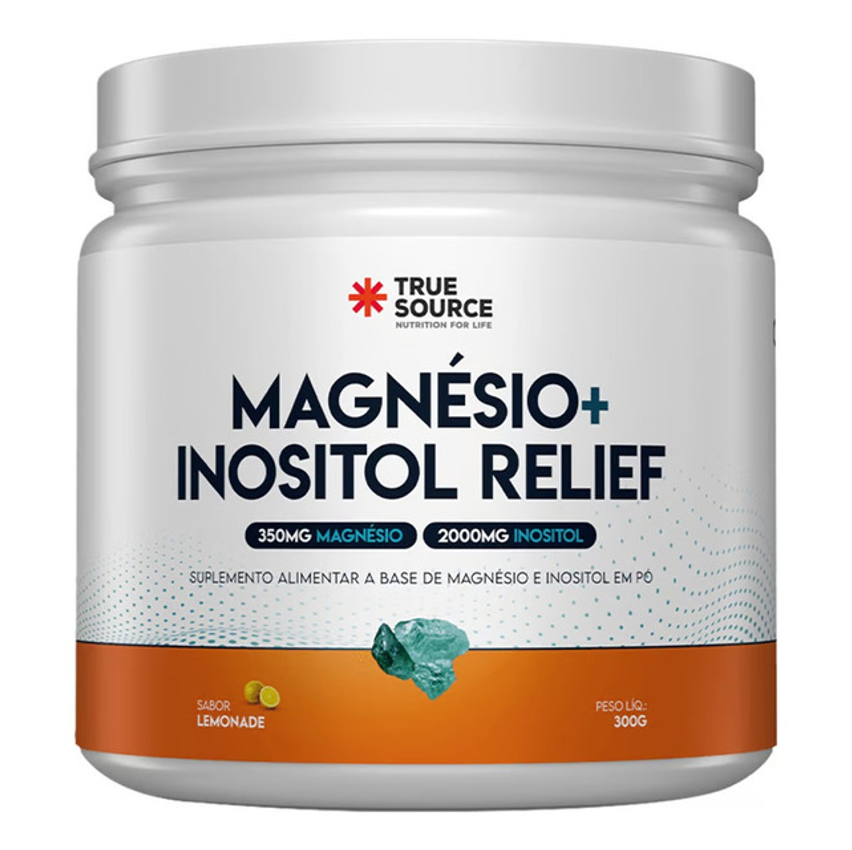 True Magnésio + Inositol Relief 300g - True Source Sabor Limão