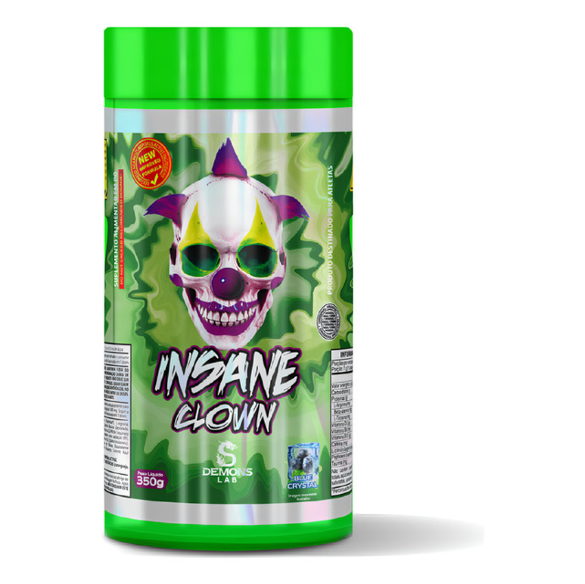 Suplemento Em Pó Insane Clown 350g Demons Lab Sabor Blueberry