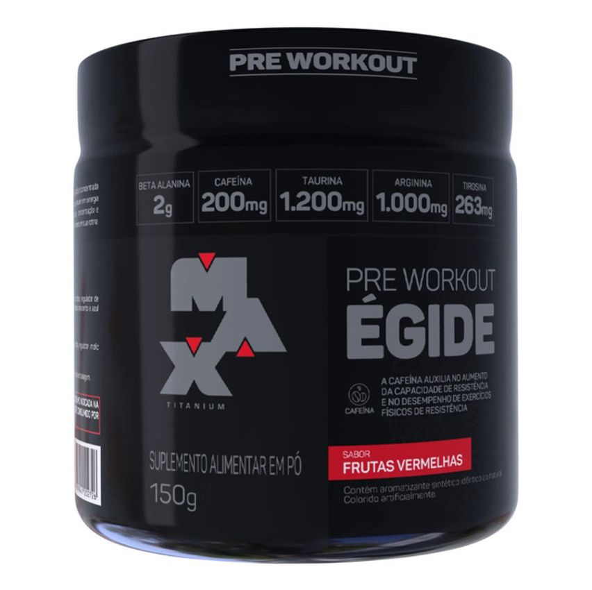 Égide 150g - Pré Treino - Max Titanium Sabor Frutas Vermelhas