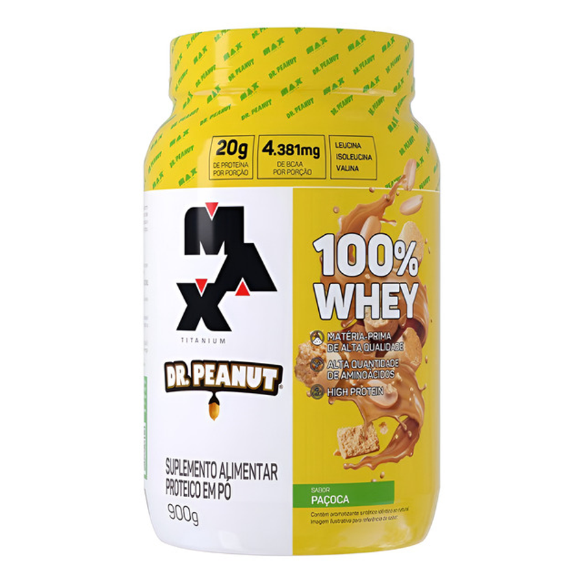100% Whey Max Titanium X Dr. Peanut 900g