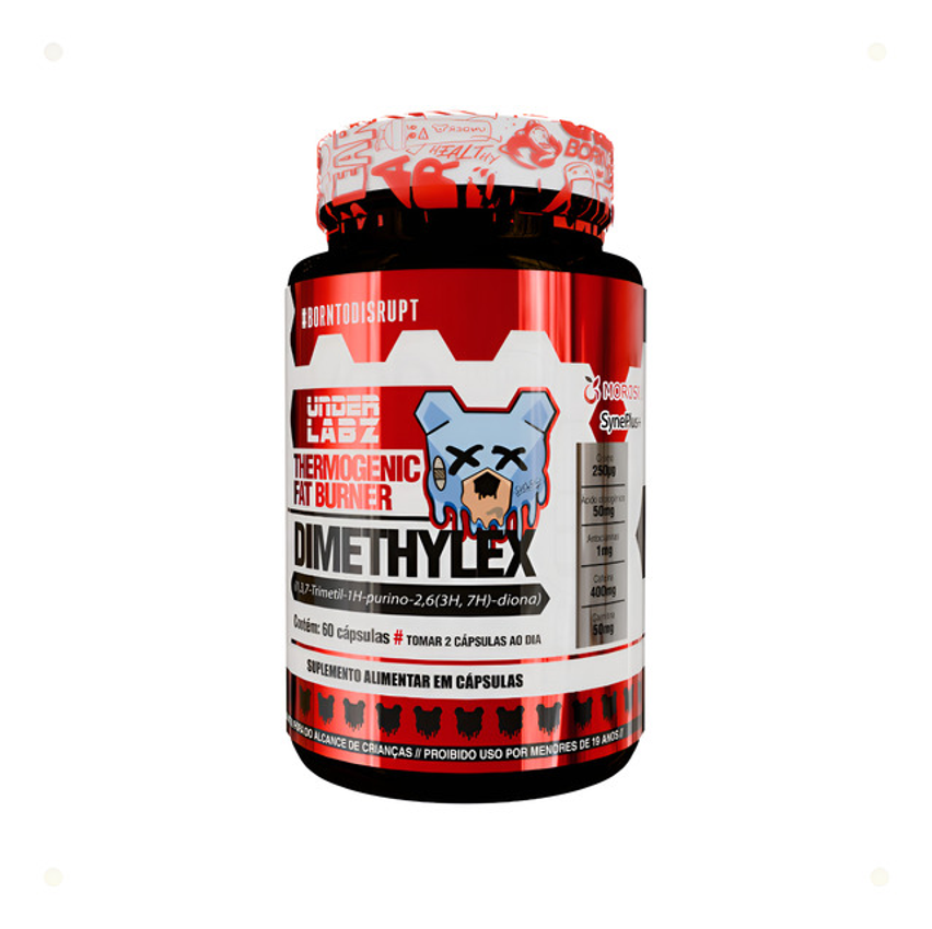 Dimethylex Under Labz 60 Cáps Under Labz Cafeína L-carnitina