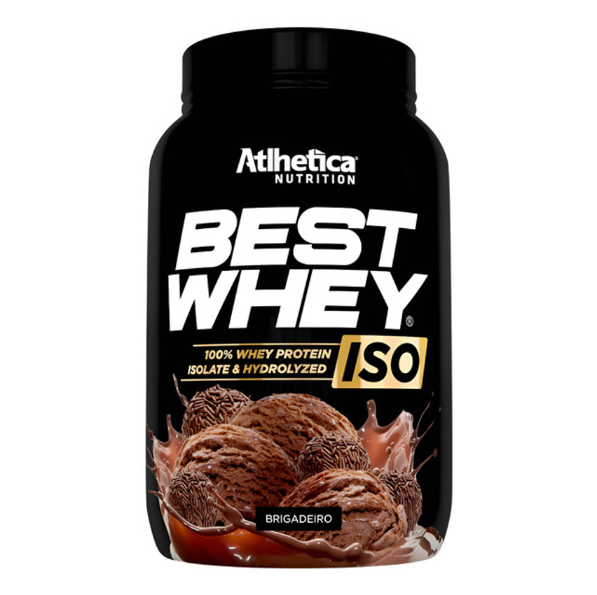 Best Whey Iso Whey 100% Isolado E Hidrolisado 900g Atlhetica