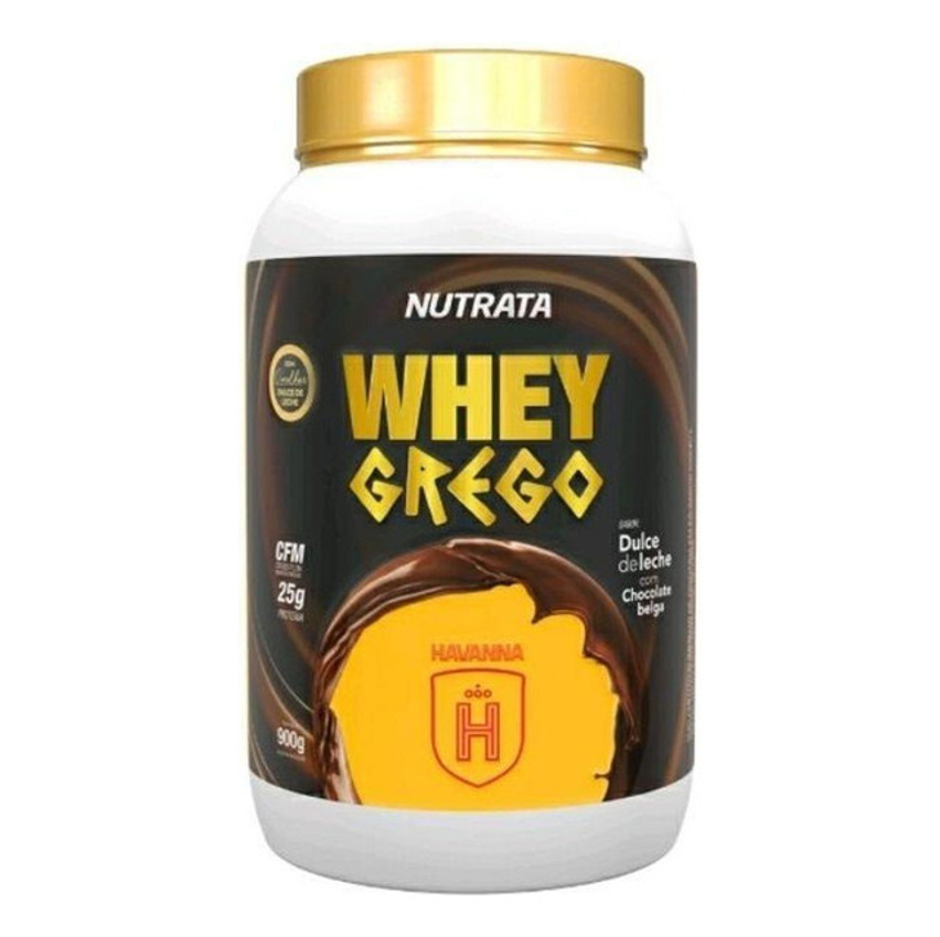 Whey Grego Doce De Leite Com Chocolate Belga Havanna 900g