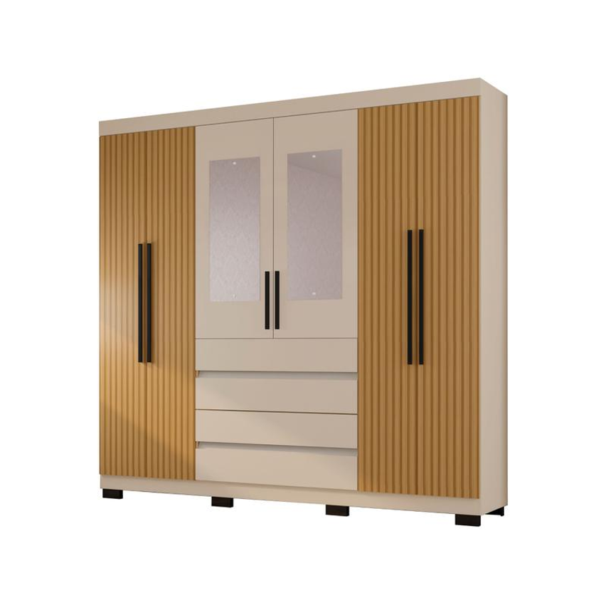 Guarda-roupa Casal 6 Portas 4 Gavetas Araplac Lisboa