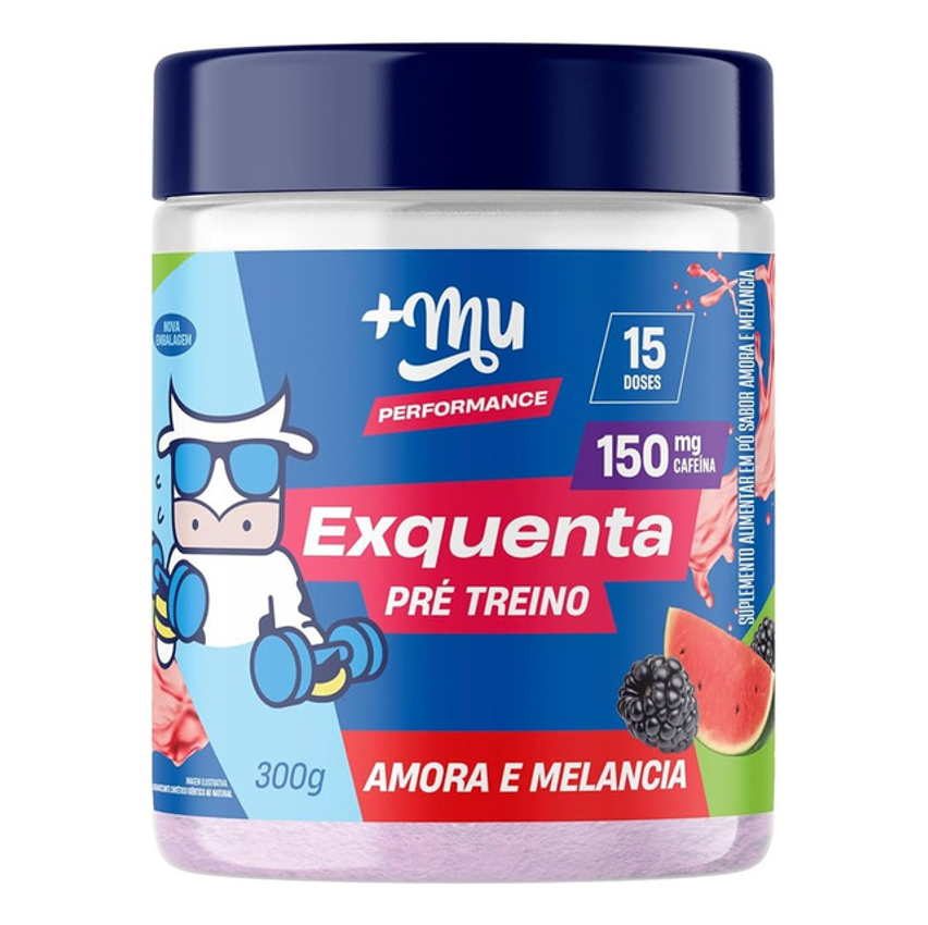 Pré Treino Exquenta Sabor Amora E Melancia 300g +mu