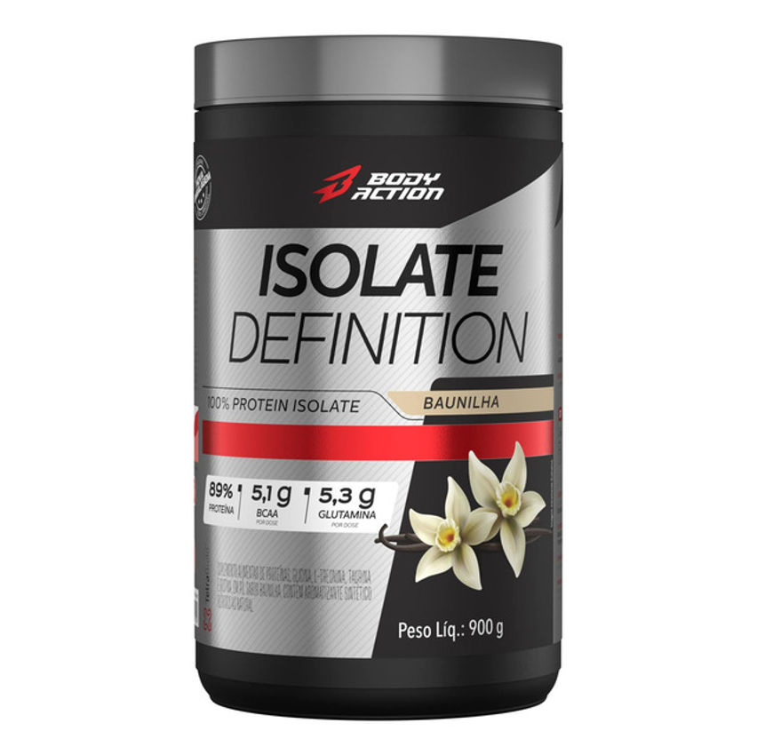 Suplemento De Proteína 27g Por Dose Isolate Definition 900g Sabor Baunilha