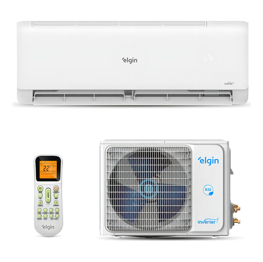 Ar Condicionado Elgin Eco Inverter Ii Wi-fi 12.000 Btu Frio Compatível Com Alexa E Google Home