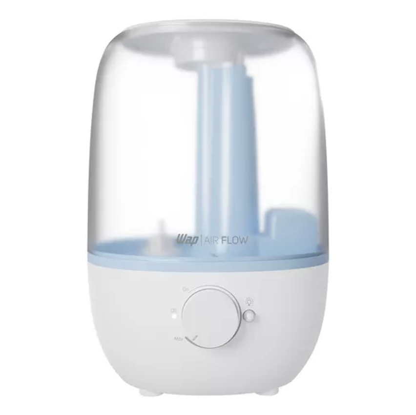 Umidificador De Ar Wap Air Flow U2 Aromatizador com Luminária Led 2,3 Litros Branco e Azul Bivolt