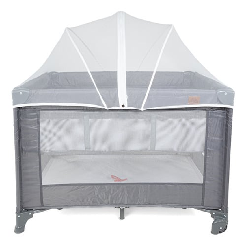 Berço Portátil Infantil Cercado 0-15kg Grafite Lazy Maxibaby