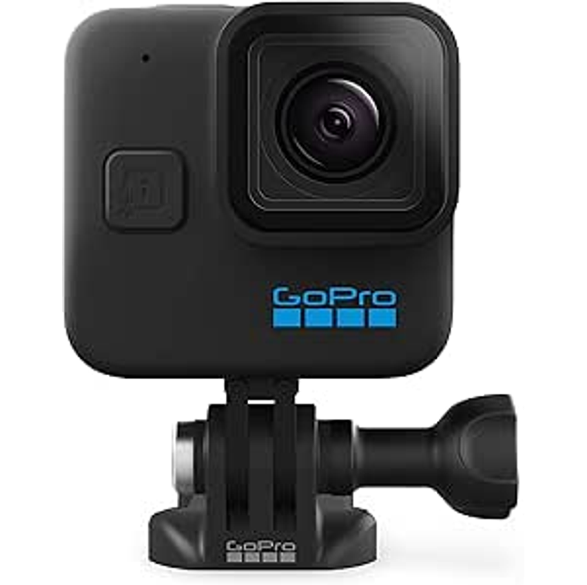 GoPro HERO11 Black Mini - Câmera de Ação Compacta à prova d'água 10m, Vídeo Ultra HD 5.3K60, Captura de quadros de 24,7MP, Transmissão ao vivo 1080p, Hypersmooth 5.0, TimeWarp 3.0 em 5.3k