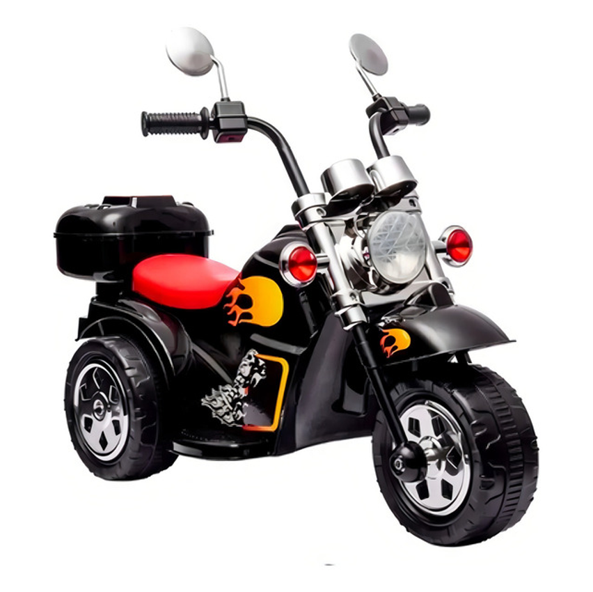Moto Motinho Elétrica Infantil Tipo Harley Bateria 6 V Preta Cor Preto Zippy Toys