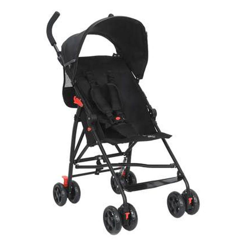 Carrinho De Bebê Passeio Guarda Chuva Movee Maxi Baby - Preto
