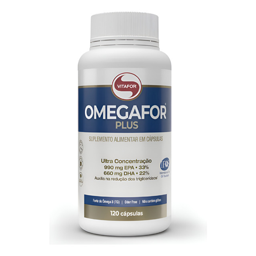 Ômegaforplus 120 Caps - Vitafor - Omegafor Plus - Omega 3 Sem Sabor
