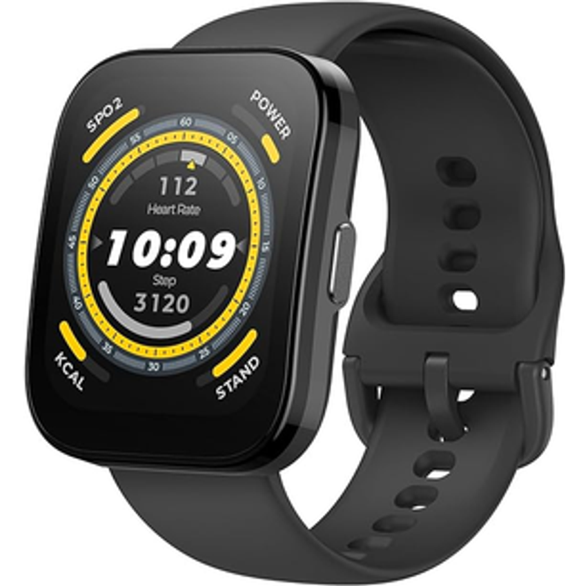 Amazfit Bip 5 Smart Watch 46mm, GPS, Alexa Built-in, Bluetooth Calling, 10-Day Battery (Black)