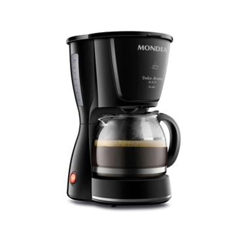 Cafeteira Elétrica Mondial Dolce Arome Preta 18 Xícaras - 220V