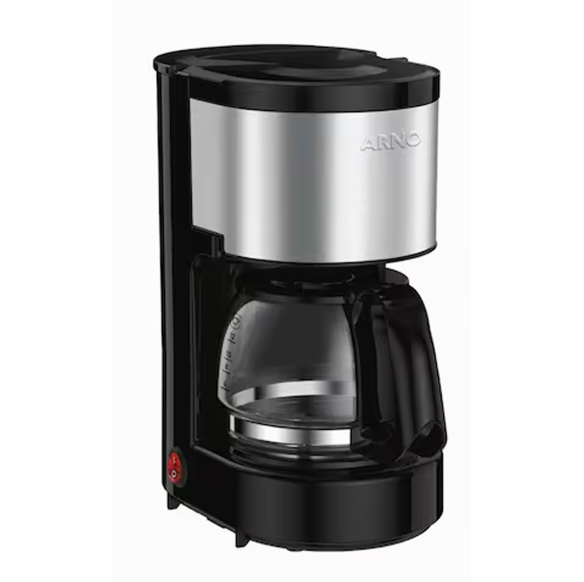 Cafeteira Elétrica Arno Perfectta Inox CFPI 12 Xícaras - Preta - 220V
