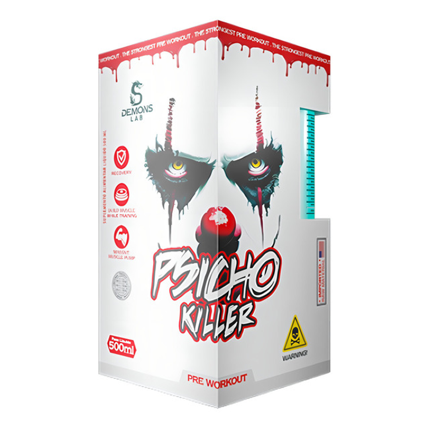 Psicho Killer Demons Lab 495ml Líquido Fruit Punch Sabor Suco De Frutas
