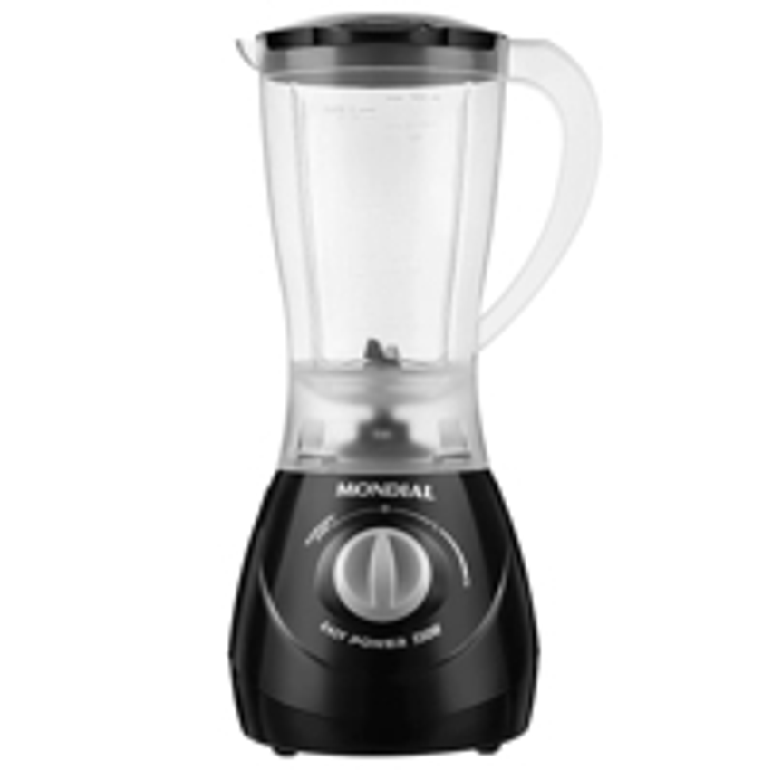 Liquidificador Mondial Power- L-550 com 2 Velocidades + Pulsar e 550W - Preto - 110V