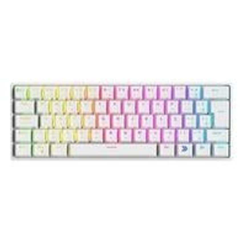 Teclado Mecânico Gamer KBM! GAMING TG600, Branco, 60% e ABNT2, RGB, Switch Gateron Red - KGTG600BRVR