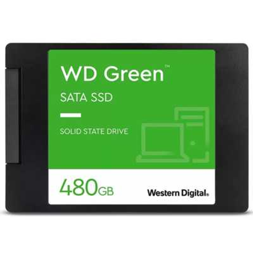 SSD 480 GB WD Green, SATA, Leitura: 545MB/s e Gravação: 430MB/s - WDS480G3G0A