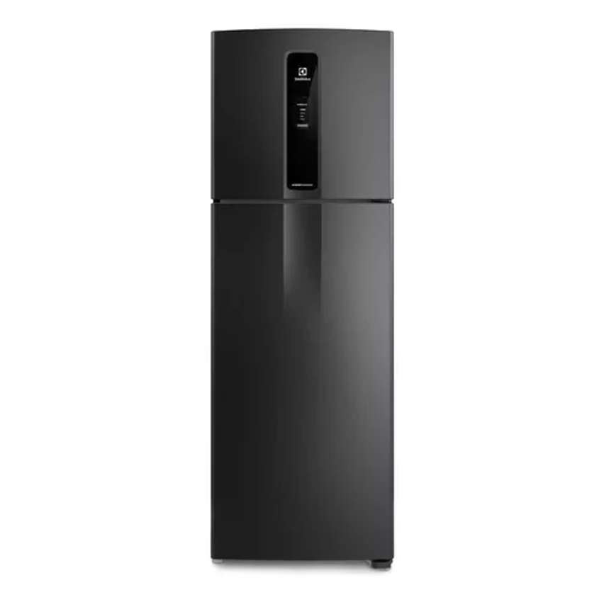 Geladeira Electrolux Frost Free Inverter 390l Efficient Autosense Duplex Black Inox Look (if43b)