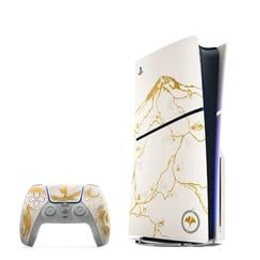 Console Sony PlayStation 5 Slim Com Leitor de Discos, Edição Limitada Ouro, Ghost of Yotei, SSD 1TB, Controle Sem Fio DualSense - 1000048424