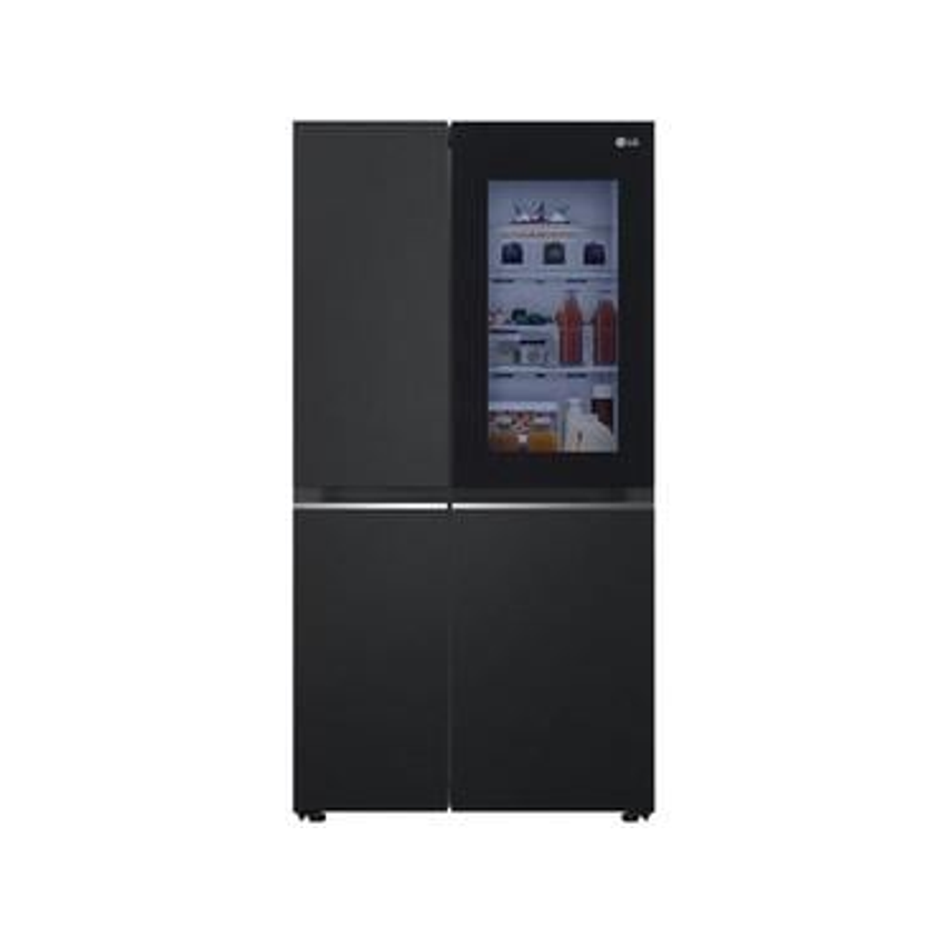 Refrigerador Side By Side Lg De 02 Portas Frost Free Com 647 Litros Black Inox - Gc-v257sqv - 110v