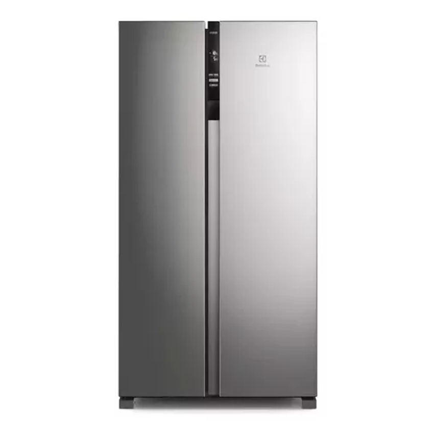 Geladeira/Refrigerador Electrolux Frost Free Side by Side Inox Look 435L Efficient IS4S