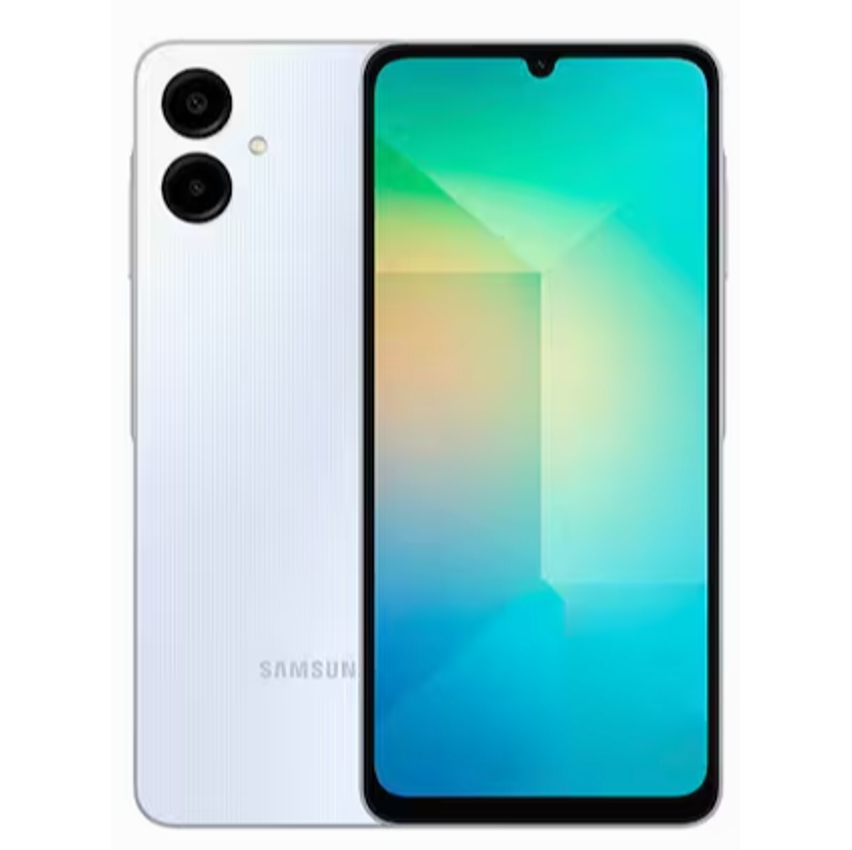 Smartphone Samsung Galaxy A06 Branco 4G 128GB 4GB RAM Tela 6,7" Processador Octa-Core, Câmera Traseira de 50MP e Selfie de 8MP